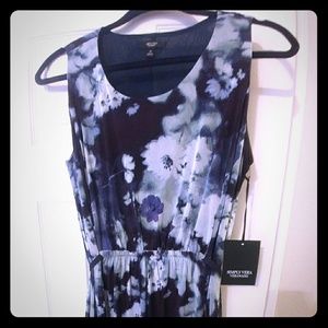 Simply Vera Wang Flower Sleeveless Dress Medium